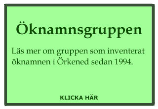 knamnsgruppen. Ls mer om gruppen som inventerat knamnen i rkened sedan 1994. Klicka.